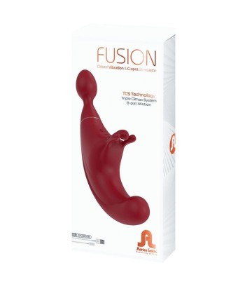 ADRIEN LASTIC - FUSION TRIPLE ESTIMULADOR CLITORIS and G-SPOT ROJO