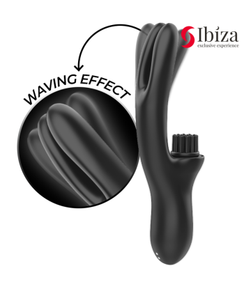 IBIZA - VIBRADOR HI-TECH RABITT BRUSHING MULTI CELDAS CLITORIALES Y DOBLE WAVE