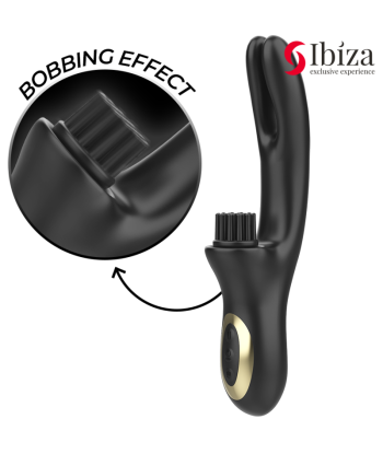 IBIZA - VIBRADOR HI-TECH RABITT BRUSHING MULTI CELDAS CLITORIALES Y DOBLE WAVE