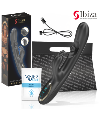 IBIZA - POTENTE VIBRADOR RABBIT CON PERLA ROLLING MASAJEADORA