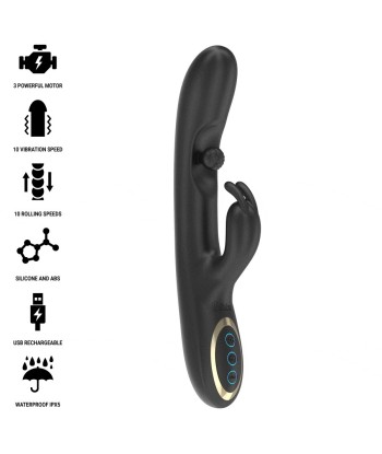 IBIZA - POTENTE VIBRADOR RABBIT CON PERLA ROLLING MASAJEADORA