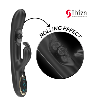 IBIZA - POTENTE VIBRADOR RABBIT CON PERLA ROLLING MASAJEADORA