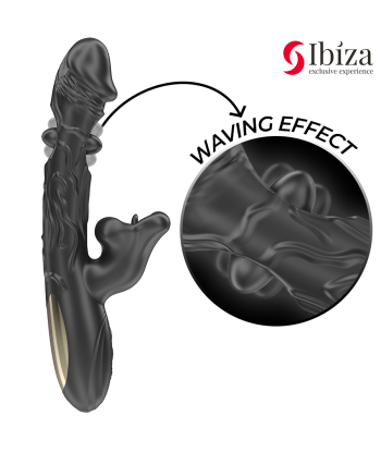 IBIZA - VIBRADOR Y ESTIMULADOR DE CLÍTORIS CON EFECTO MORDEDOR Y ROTACIÓN