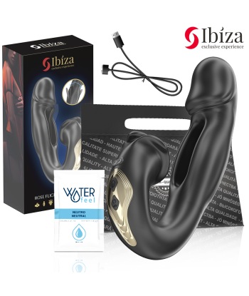 IBIZA - ROSE VIBRADOR EFECTO OSCILANTE Y ESTIMULADOR CLÍTORIS