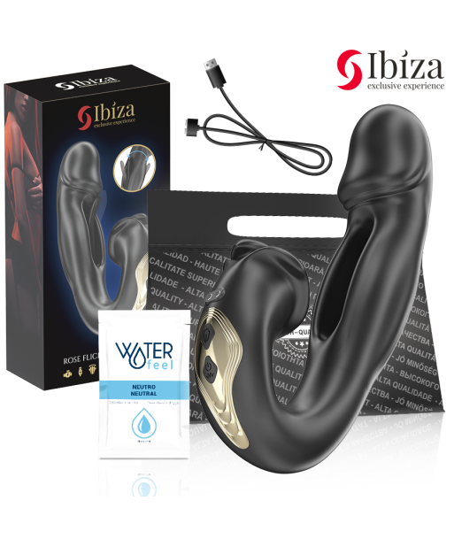 IBIZA - ROSE VIBRADOR EFECTO OSCILANTE Y ESTIMULADOR CLÍTORIS IBIZA - ROSE VIBRADOR EFECTO OSCILANTE Y ESTIMULADOR CLÍTORIS