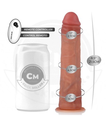 COCK MILLER - DILDO HIPERREALÍSTICO VIBRACIÓN CON CONTROL REMOTO 19,5 CM