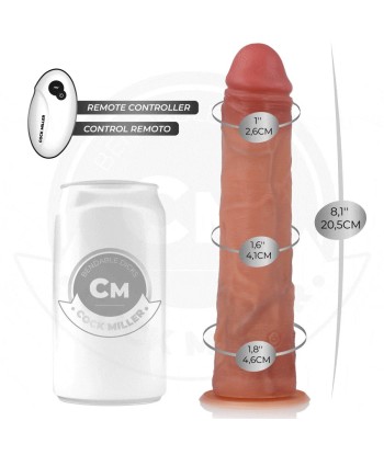 COCK MILLER - DILDO HIPERREALÍSTICO VIBRACIÓN CON CONTROL REMOTO 20,5 CM