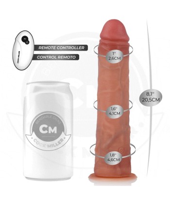 COCK MILLER - DILDO HIPERREALÍSTICO CON VENTOSA Y THRUSTING CON CONTROL REMOTO 20,5 CM
