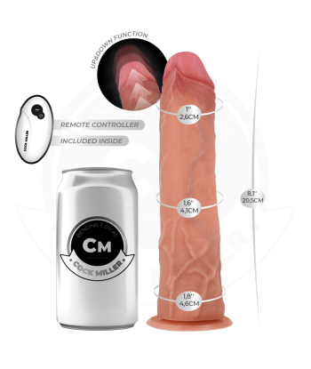 COCK MILLER - DILDO HIPERREALÍSTICO CON VENTOSA Y THRUSTING CON CONTROL REMOTO 20,5 CM