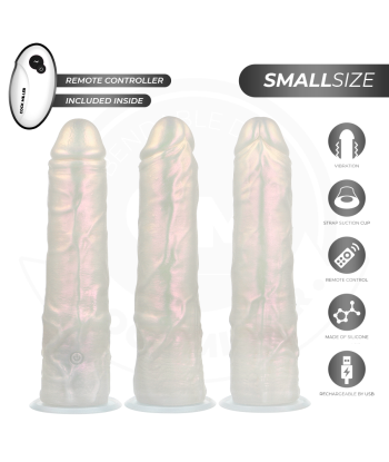 COCK MILLER - DILDO SILICONA 19,5 CM , LUCES Y VIBRACIÓN CON CONTROL REMOTO