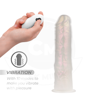 COCK MILLER - DILDO SILICONA 20,5 CM , LUCES Y VIBRACIÓN CON CONTROL REMOTO