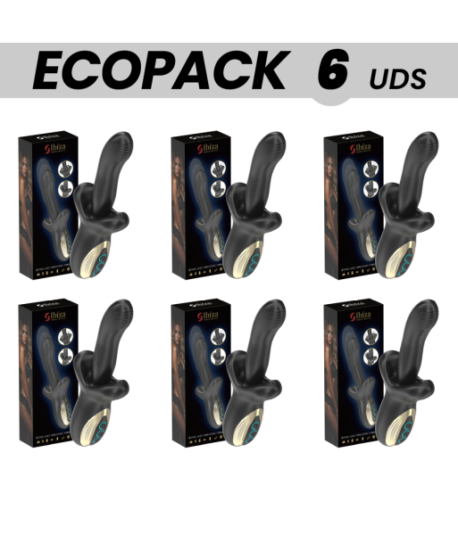 ECOPACKS 6 UDS - IBIZA POTENTE VIBRADOR EFECTO THRUSTING Y BITING
