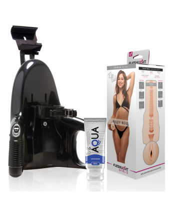 FLESHLIGHT - VAGINA RILEY REID UTOPIA UNIVERSAL LAUNCH LUBRICANTE AQUA QUALITY 50 ML
