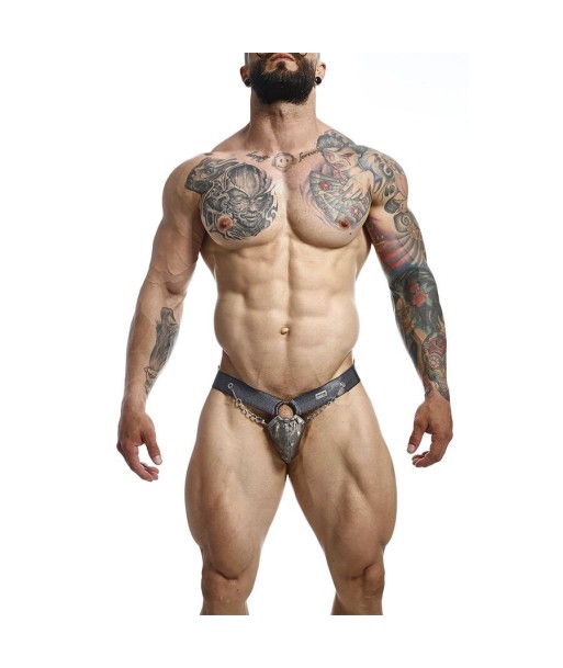 MOB - DNGEON JOCKSTRAP A PRESIÓN GRIS TALLA ÚNICA