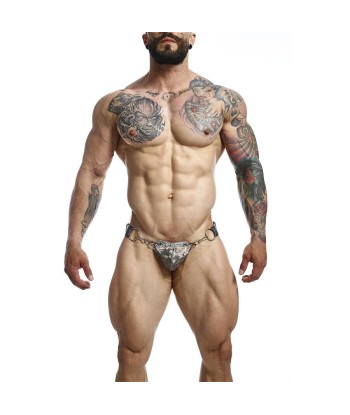 MOB - DNGEON JOCKSTRAP A PRESIÓN GRIS TALLA ÚNICA