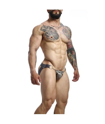 MOB - DNGEON JOCKSTRAP A PRESIÓN GRIS TALLA ÚNICA