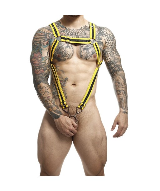 MOB - DNGEON ARNÉS CRUZADO AMARILLO PARA EL PENE TALLA ÚNICA MOB - DNGEON ARNÉS CRUZADO AMARILLO PARA EL PENE TALLA ÚNICA