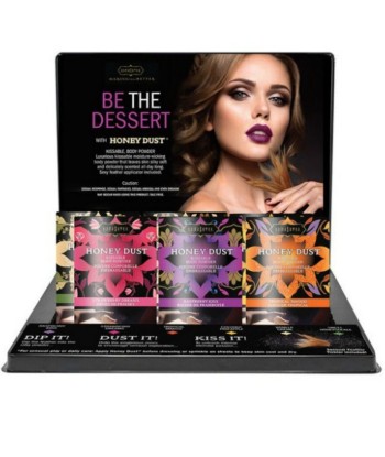 KAMASUTRA - EXPOSITOR POLVOS COMESTIBLES HONEY DUST