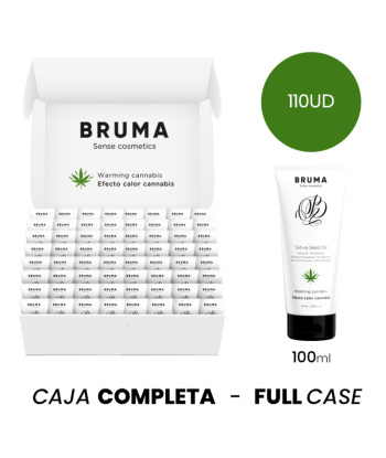 MOQ 110 - BRUMA GEL DESLIZANTE CON ACEITE DE SEMILLA EFECTO CALOR SABOR CANNABIS - 100 ML