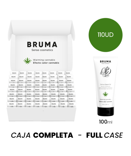 MOQ 110 - BRUMA GEL DESLIZANTE CON ACEITE DE SEMILLA EFECTO CALOR SABOR CANNABIS - 100 ML