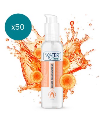 WATERFEEL - LUBRICANTE EFECTO CALOR 150 ML PACK 50 UDS