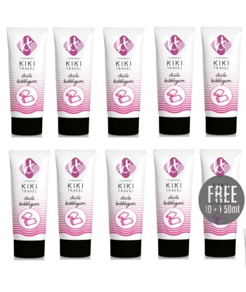 KIKÍ TRAVEL - LUBRICANTE SABOR A CHICLE 50ML 10 1 GRATIS