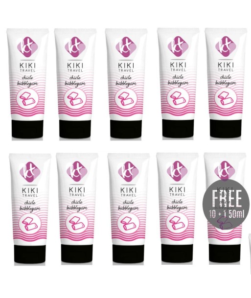 KIKÍ TRAVEL - LUBRICANTE SABOR A CHICLE 50ML 10 1 GRATIS