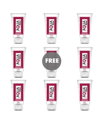 AQUA TRAVEL - LUBRICANTE BASE AGUA SABOR FRAMBUESA SALVAJE - 50 ML 81 GRATIS