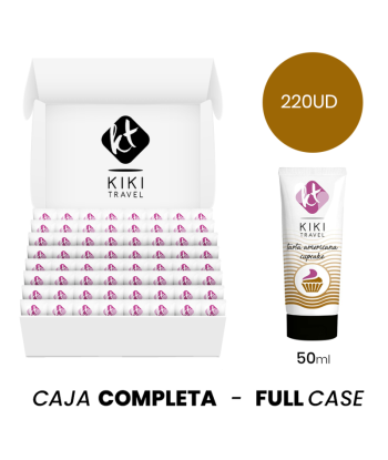 MOQ 220 - KIKÍ TRAVEL GEL DESLIZANTE SABOR A TARTA AMERICANA CUPCAKE - 50 ML