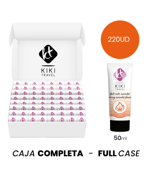 MOQ 220 - KIKÍ TRAVEL GEL DESLIZANTE SABOR A CANNABIS EFECTO CALOR INTENSO - 50 ML