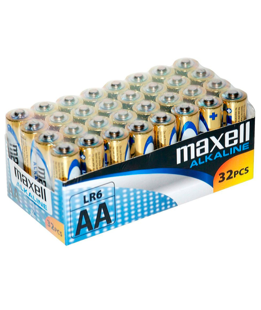 MAXELL - PILA ALCALINA AA LR6 PACK32 PILAS MAXELL - PILA ALCALINA AA LR6 PACK32 PILAS