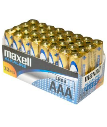 MAXELL - PILA ALCALINA AAA LR03 PACK32 PILAS