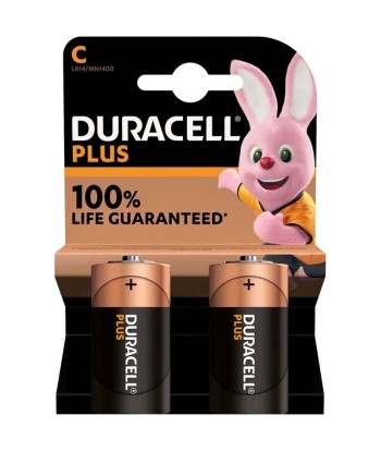 DURACELL - PLUS POWER PILA ALCALINA C LR14 BLISTER2