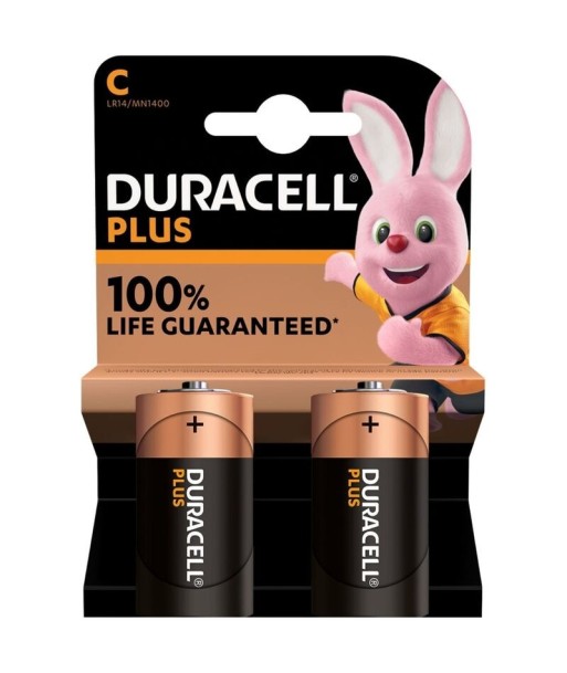DURACELL - PLUS POWER PILA ALCALINA C LR14 BLISTER2 DURACELL - PLUS POWER PILA ALCALINA C LR14 BLISTER2