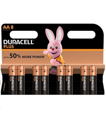 DURACELL - PLUS POWER PILA ALCALINA AA LR6 BLISTER8