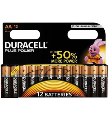 DURACELL - PLUS POWER PILA ALCALINA AA LR6 BLISTER12