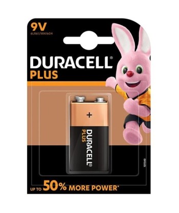 DURACELL - PLUS POWER PILA ALCALINA 9V LR61 BLISTER1