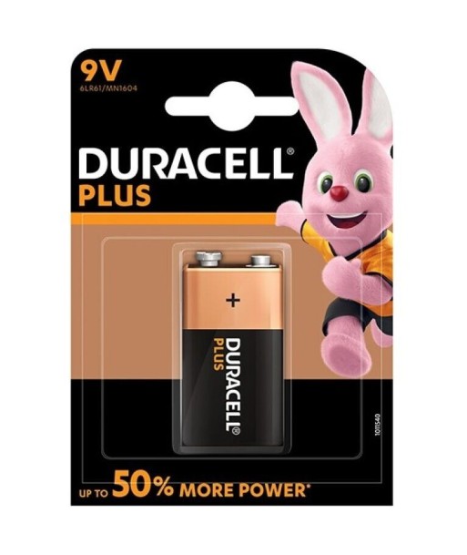 DURACELL - PLUS POWER PILA ALCALINA 9V LR61 BLISTER1 DURACELL - PLUS POWER PILA ALCALINA 9V LR61 BLISTER1
