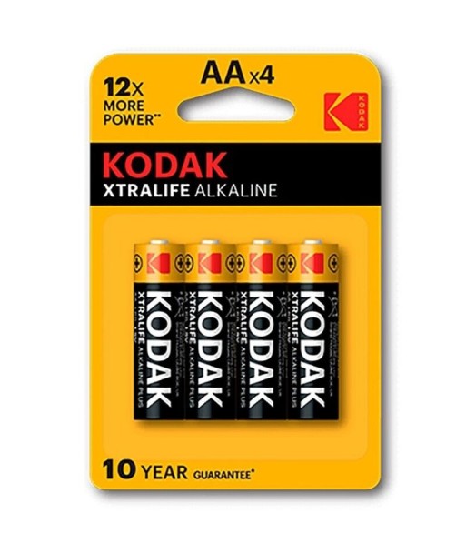KODAK - XTRALIFE PILA ALCALINA AA LR6 BLISTER4 KODAK - XTRALIFE PILA ALCALINA AA LR6 BLISTER4