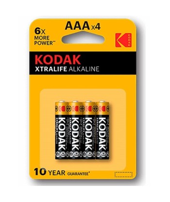 KODAK - XTRALIFE PILA ALCALINA AAA LR03 BLISTER4