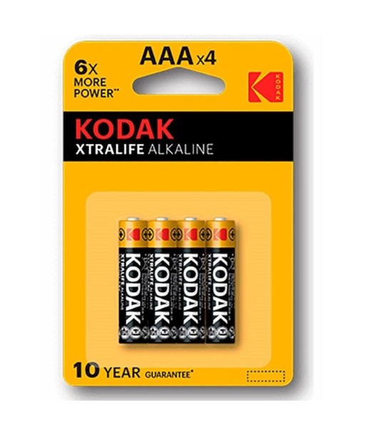 KODAK - XTRALIFE PILA ALCALINA AAA LR03 BLISTER4 KODAK - XTRALIFE PILA ALCALINA AAA LR03 BLISTER4