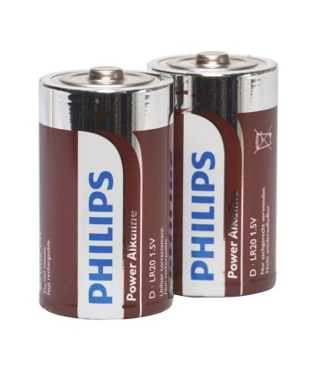 PHILIPS - POWER ALKALINE PILA D LR20 BLISTER2