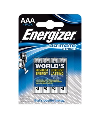 ENERGIZER - ULTIMATE LITHIUM PILA LITIO AAA L92 LR03 1,5V BLISTER4