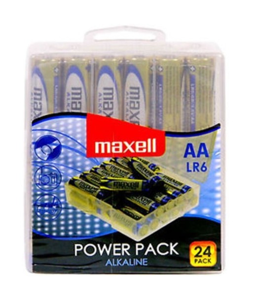 MAXELL - PILA ALCALINA AA LR6 PACK24 PILAS