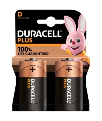 DURACELL - PLUS POWER 100 PILA ALCALINA D LR20 BLISTER2