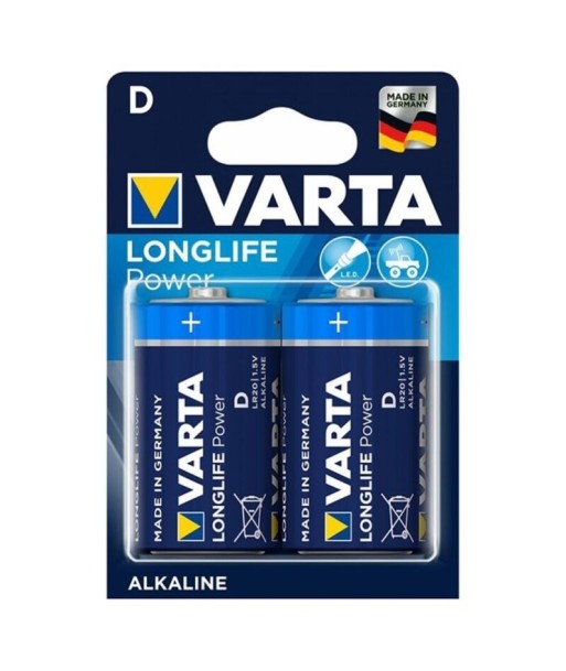 VARTA - LONGLIFE POWER PILA ALCALINA D LR20 BLISTER2
