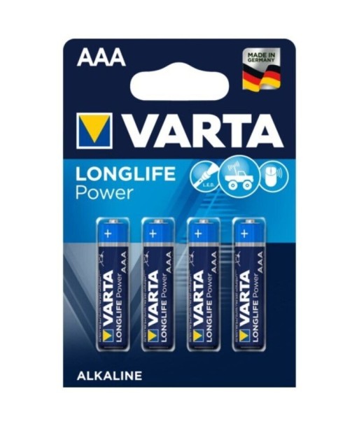 VARTA - LONGLIFE POWER PILA ALCALINA AAA LR03 BLISTER4
