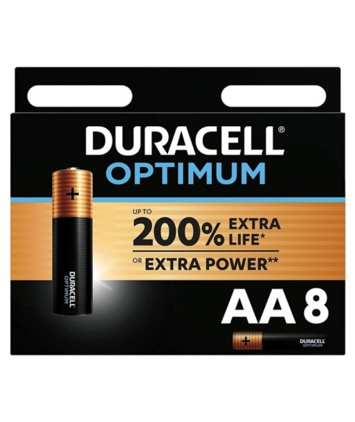 DURACELL - OPTIMUM 200 PILA ALCALINA AA LR6 BLISTER8 DURACELL - OPTIMUM 200 PILA ALCALINA AA LR6 BLISTER8