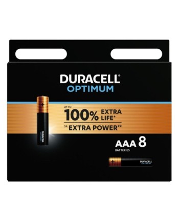 DURACELL - OPTIMUM PILA ALCALINA AAA LR03 BLISTER8
