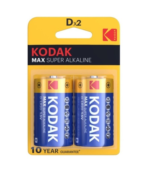 KODAK - MAX PILA ALCALINA D LR20 BLISTER2